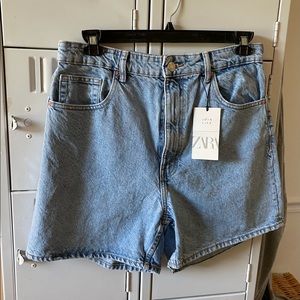 Zara Mom Fit Bermuda Shorts
